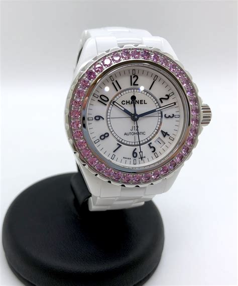 chanel j12 pink sapphire watch|Chanel j12 logo.